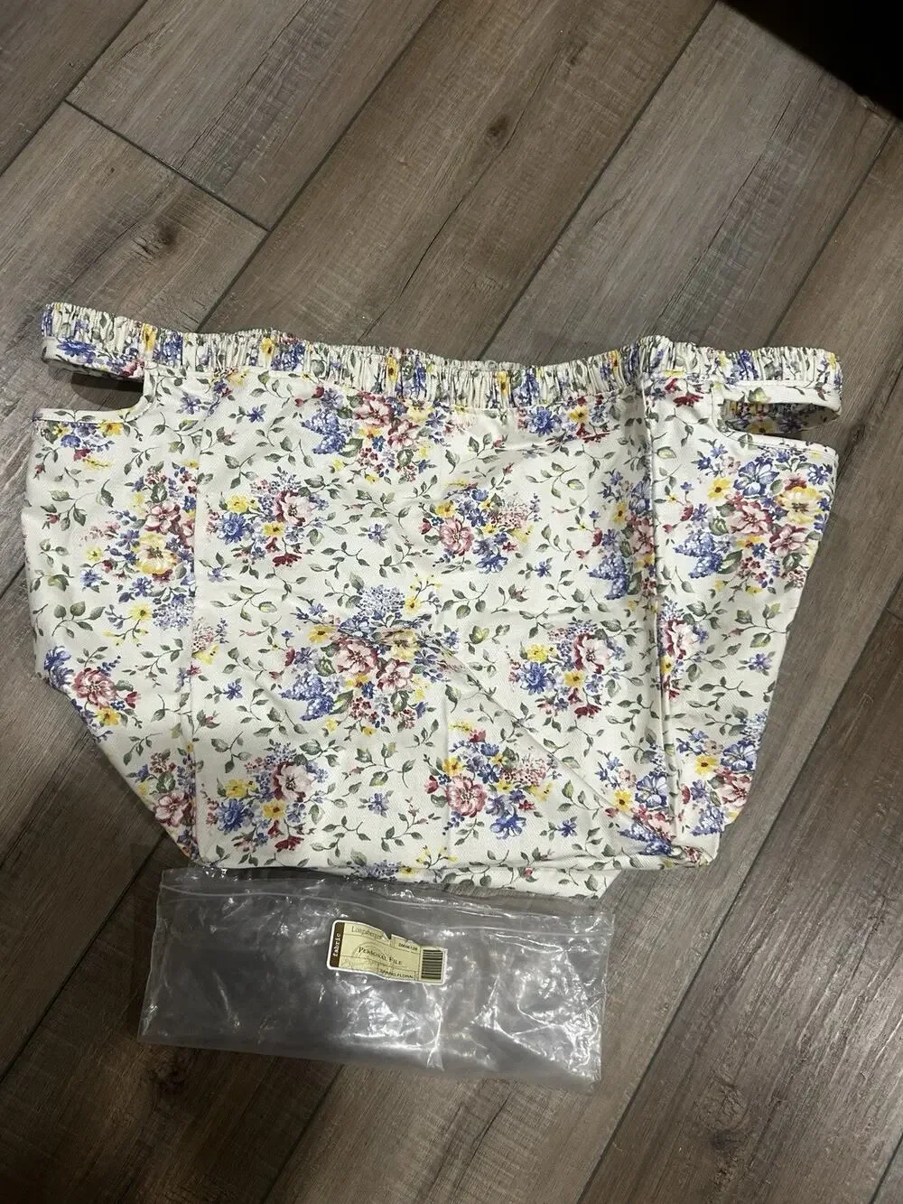 Longaberger Personal File Basket Liner Spring Floral fabric NEW